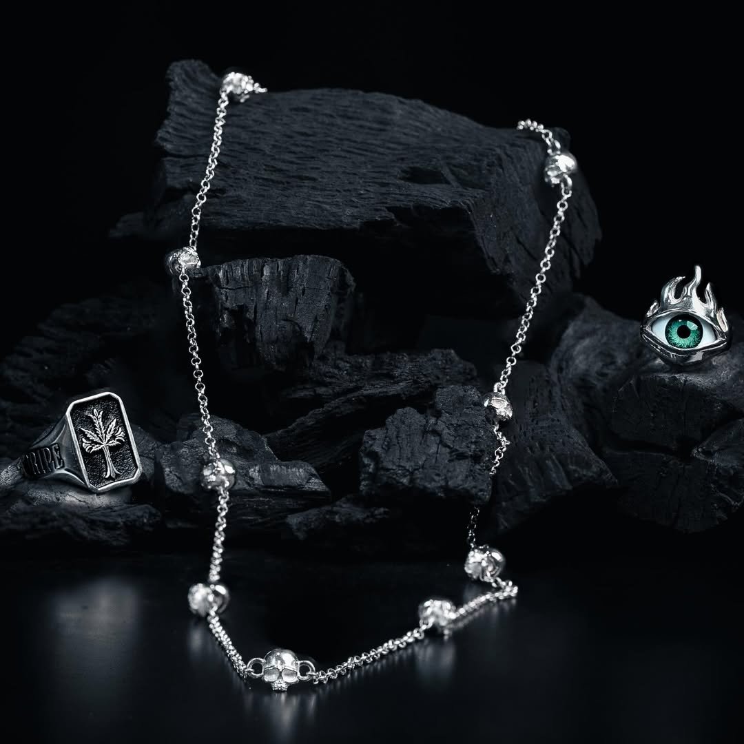 Cadena artesanal en plata